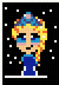 Elsa • Reine des Neiges • Pixel Art