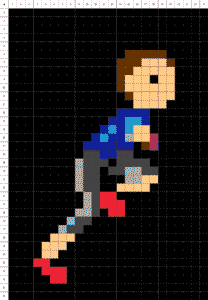 course jo pixel art noir