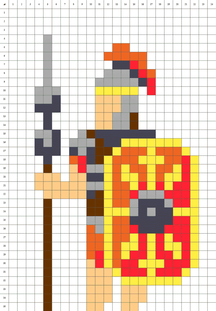 Légionnaire romain • Pixel art