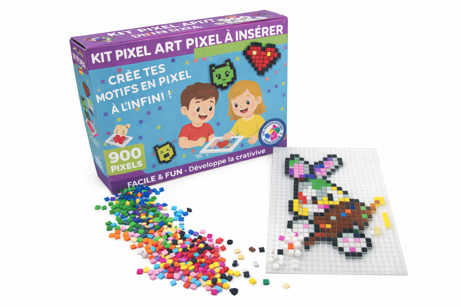 Kit Tapis + 900 pixels blanc