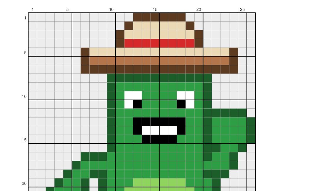 Modèle pixel art gratuit Vacaxi à télécharger – La Manufacture du Pixel